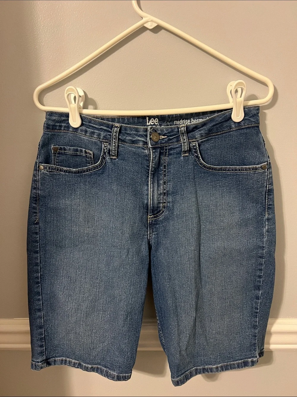 Lee Riders Midrise Bermuda Denim Shorts